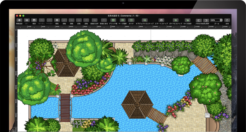 CADソフトの画面